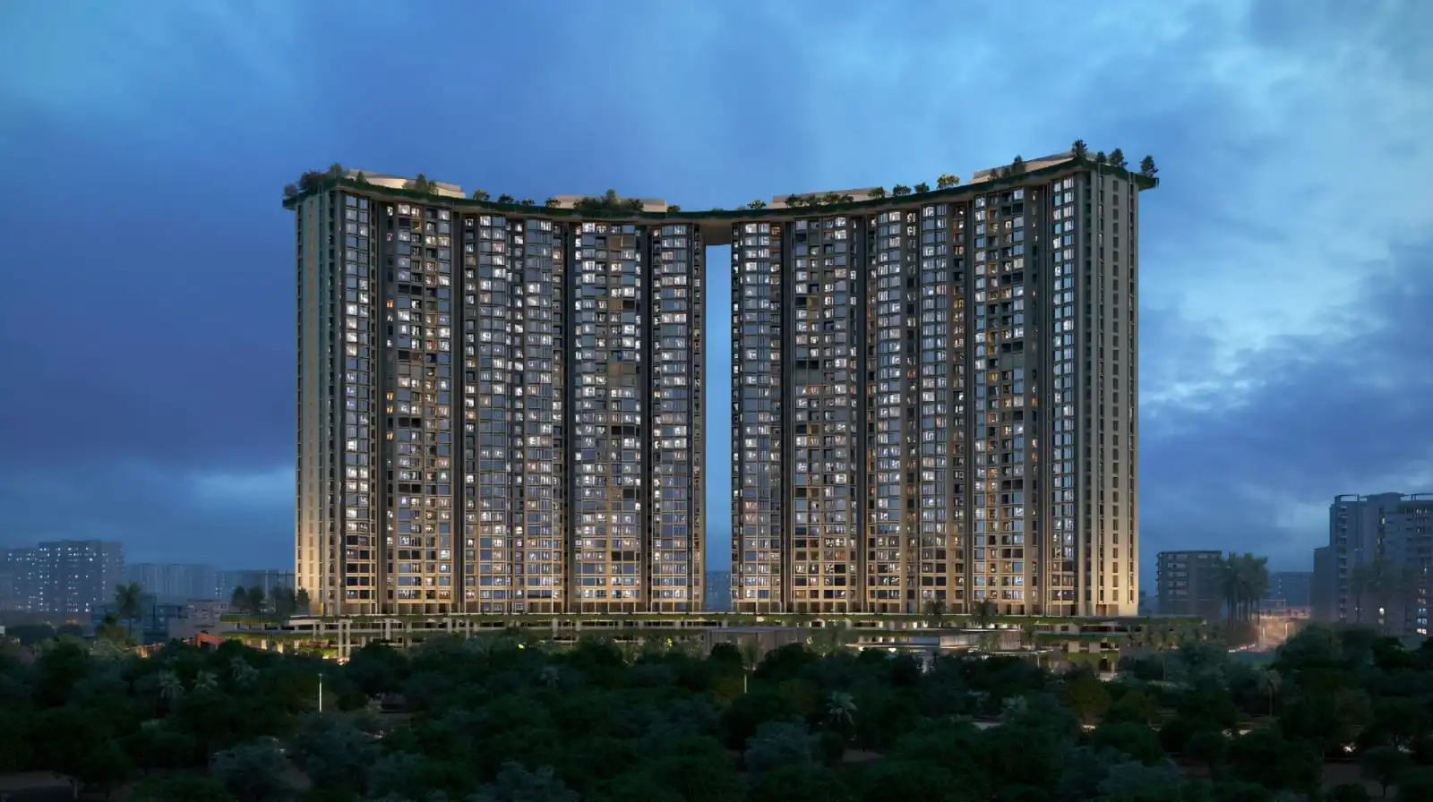 Abhinav The Curve premium residential towers in Virar West